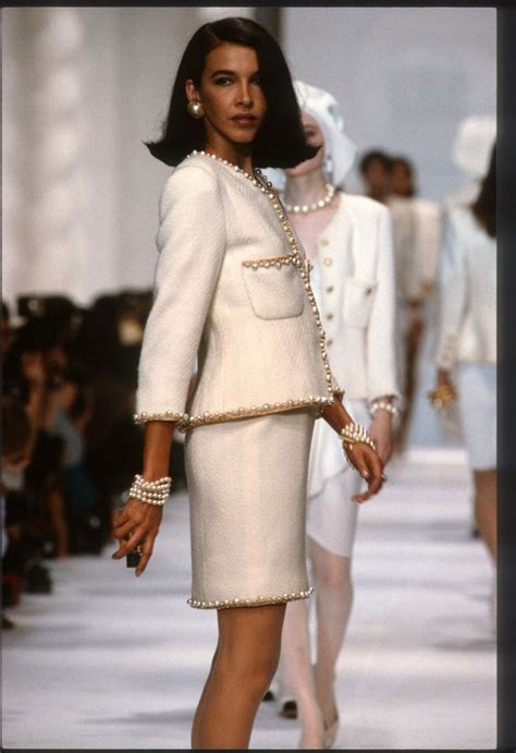 chanel 1990 spring collection|original chanel tweed jacket archive.